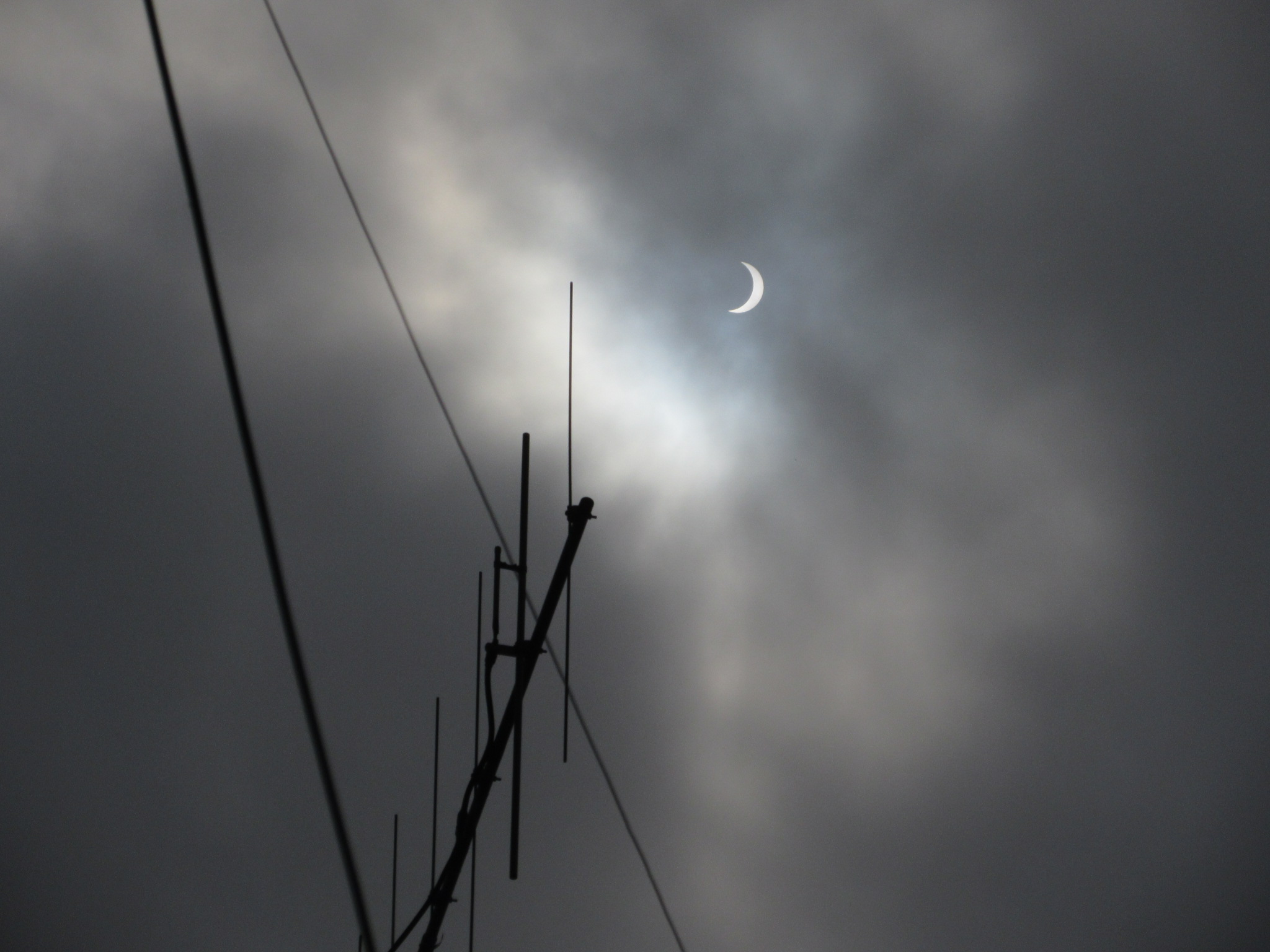 VHF Yagi sampling the 2017 Eclipse