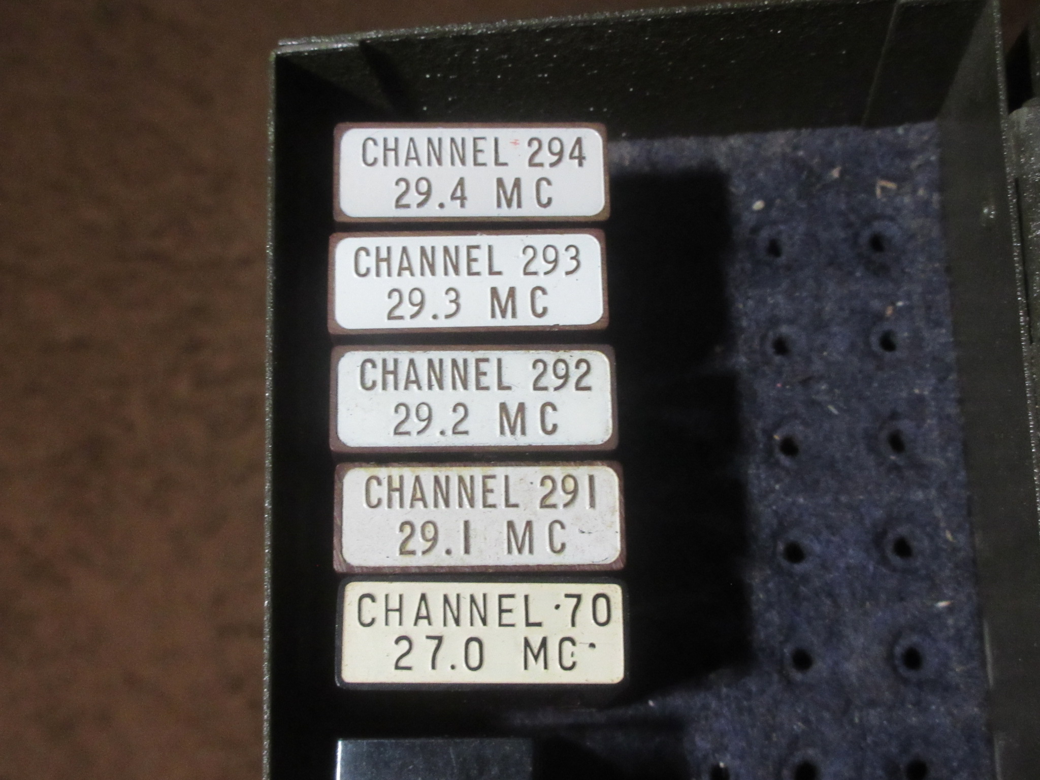 SCR-628 Radio Transmitter Crystals