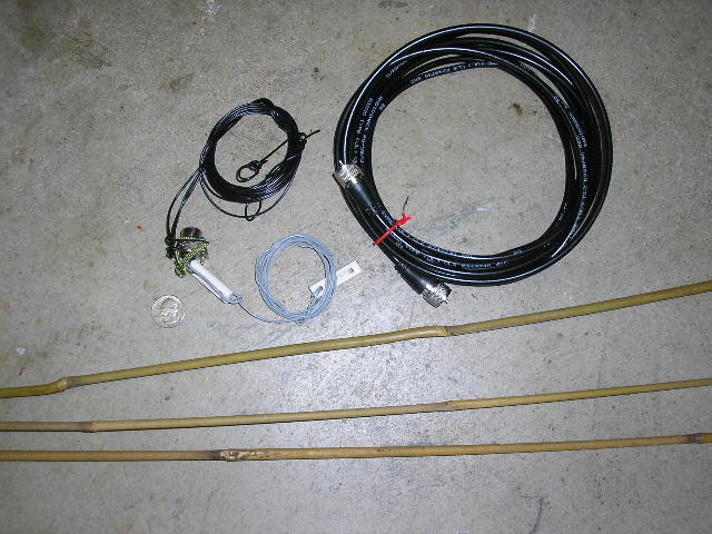 Jungle Antenna coiled up for transport